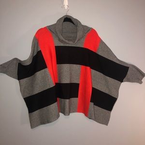 Poncho style sweater.